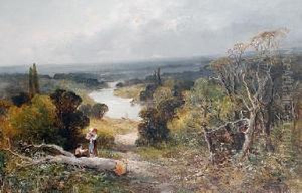 Richmond Hill From The Star And Garter Oil Painting by John Adams Parker