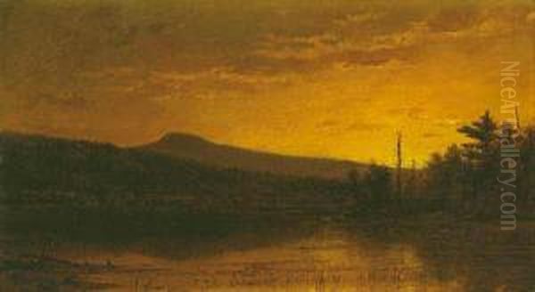 Mountain Landscape Oil Painting by John Adams Parker