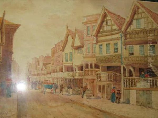 Chester Street Scenes Oil Painting by Ernest Parkman