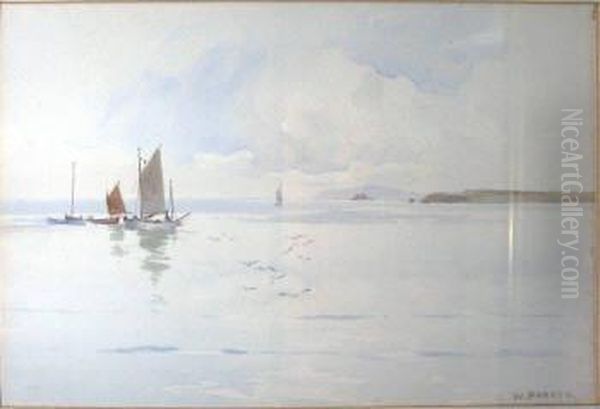 Sailing Boats Oil Painting by William Samuel Parkyns