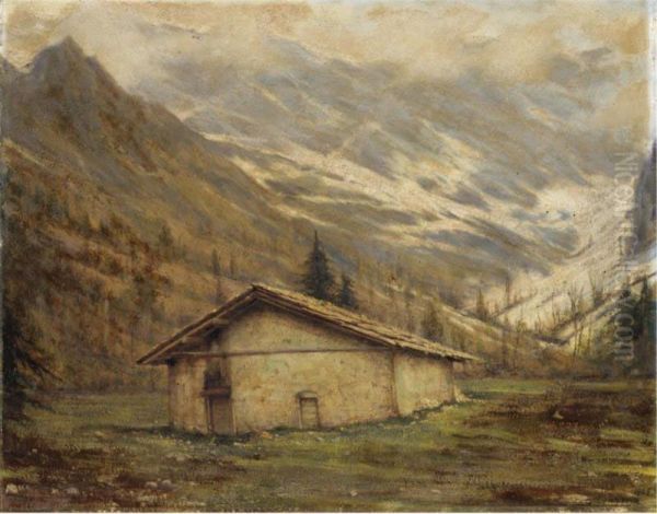 Casolare, Gruppo Del Brenta Oil Painting by Emilio Parma