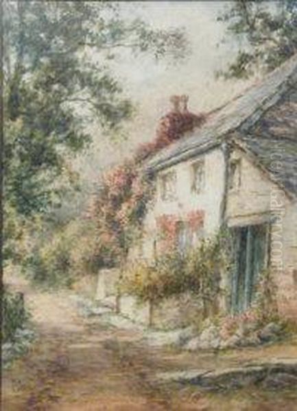 The Old Cottage Oil Painting by Frederick Parr