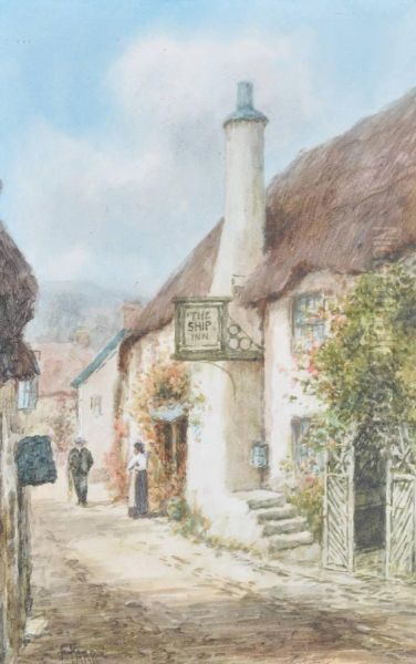 The Ship Inn Oil Painting by Frederick Parr