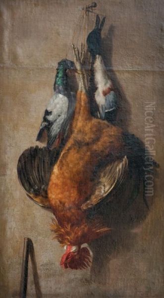 Gallo Oil Painting by Jose Felipe Parra Piquer