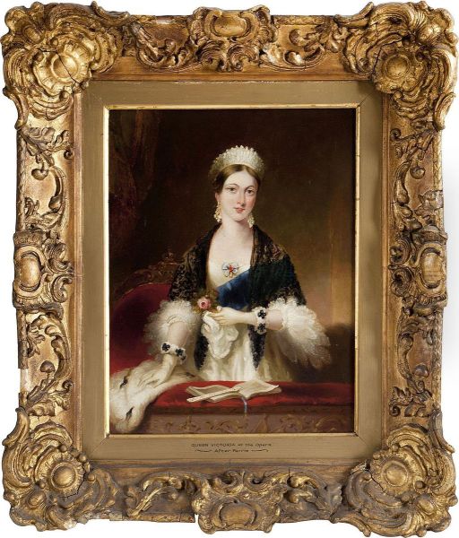 Queen Victoria At The Opera Oil Painting by Edmund Thomas Parris