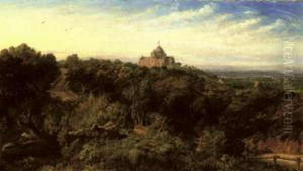 View Of Alexandra Palace Oil Painting by William Parrott