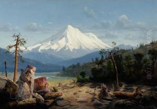 Mt. Shasta Oil Painting by William Samuel Parrott