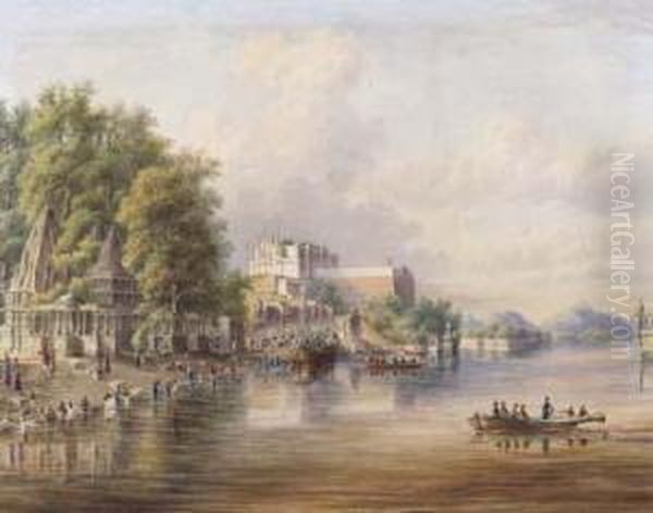 Sul Gange Oil Painting by William Samuel Parrott