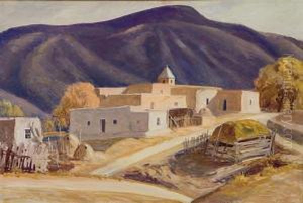 Chimayo Oil Painting by Sheldon Parsons