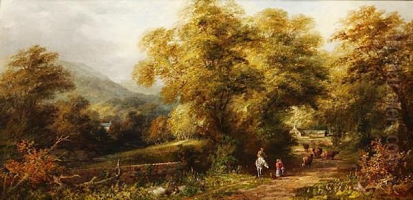 Between Penrith And Ullswater Oil Painting by Edward Partridge