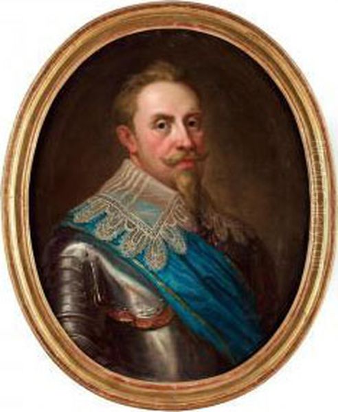 Konung Gustaf Ii Adolf Oil Painting by Lorenz Ii Pasch