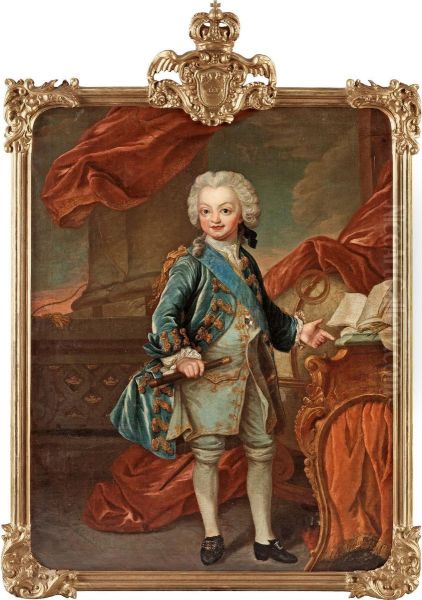 Gustav Iii As Child Oil Painting by Lorenz Ii Pasch