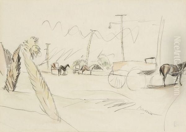 Paysage De Cuba Oil Painting by Jules Pascin