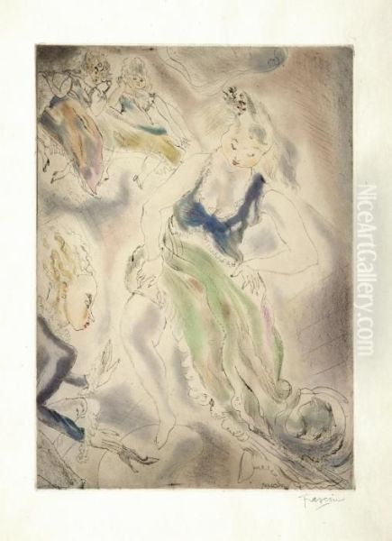 Cendrillon Oil Painting by Jules Pascin