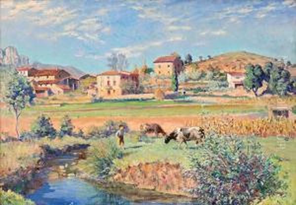 Vista Rural Oil Painting by Iu Pascual