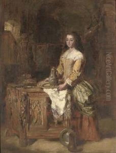 The Serving Maid Oil Painting by Daniel Ii Pasmore