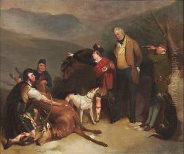 The Hunting Party Oil Painting by John F. Pasmore