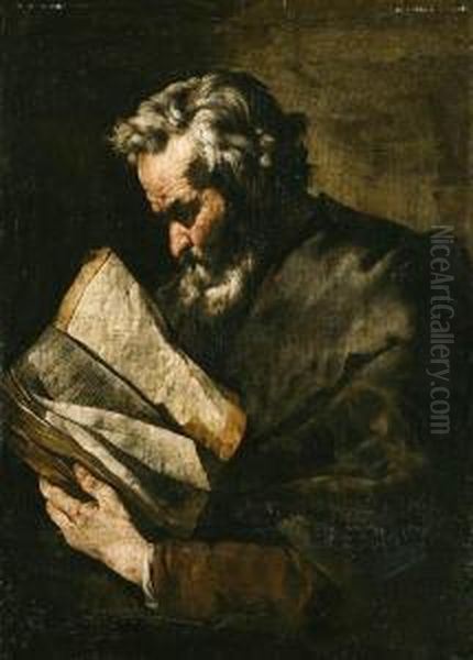 A Philosopher Oil Painting by Bartolomeo Passante