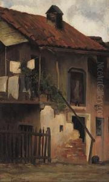 Casa Rustica Oil Painting by Federico Pastoris