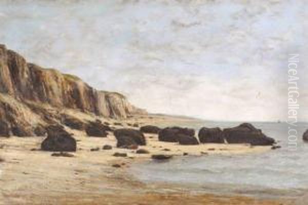 Plage Normande Oil Painting by Cherubino Pata