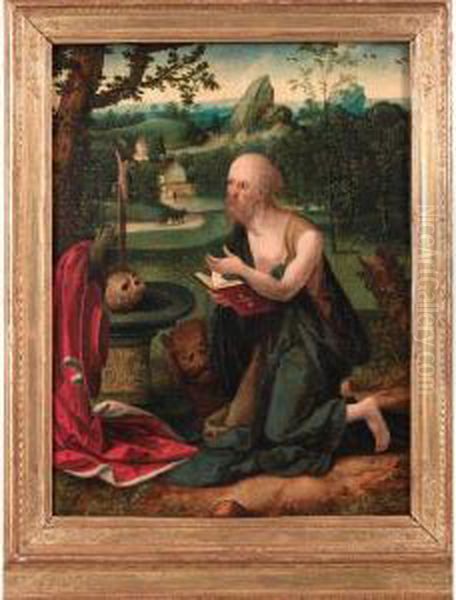 Saint Jerome Oil Painting by Joachim Patenir