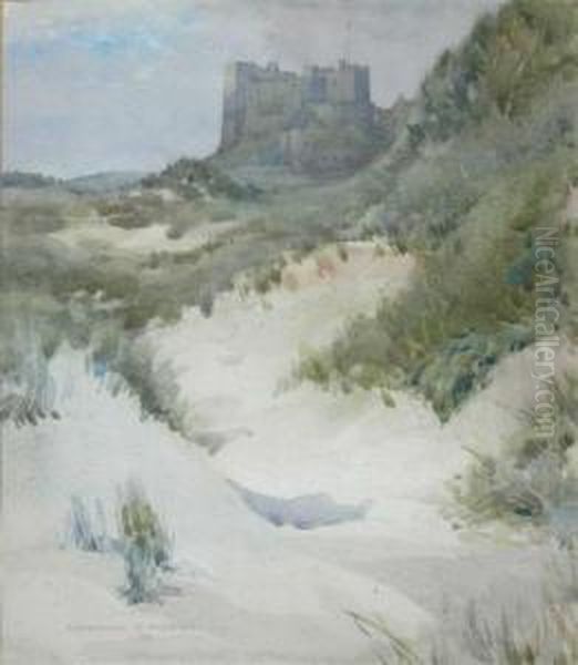 Bamburgh Castle Oil Painting by Alexander Nesbitt Paterson