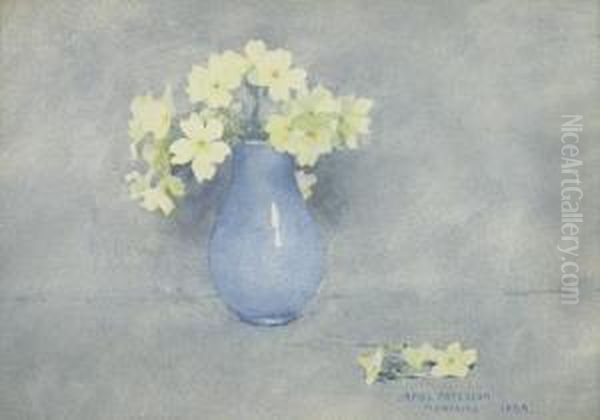 Primulas Oil Painting by James Paterson