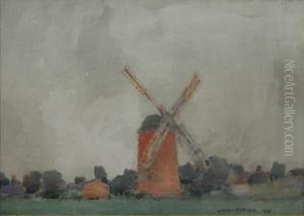 Wenhaston Mill Oil Painting by James Paterson