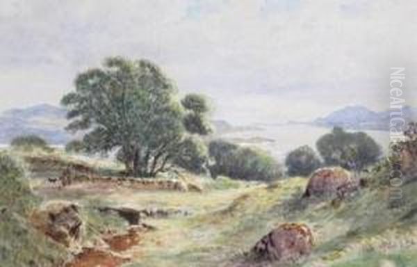 View Over A Loch Oil Painting by Waller Hugh Paton