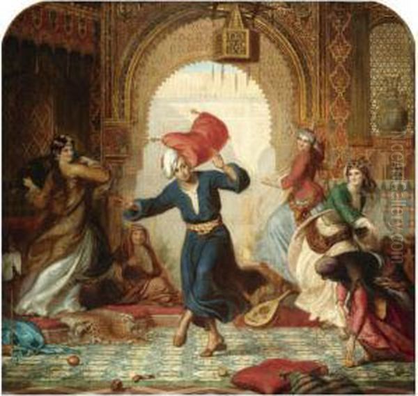 The Pillow Fight Oil Painting by Alfred Patten