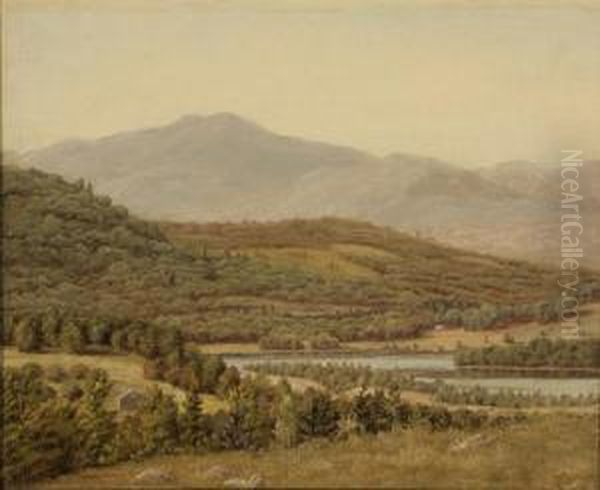 View Of The Piedmonts In North Carolina Oil Painting by James William Pattison