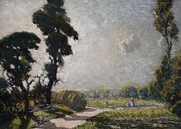 Landscape With Path Oil Painting by Paul Paul