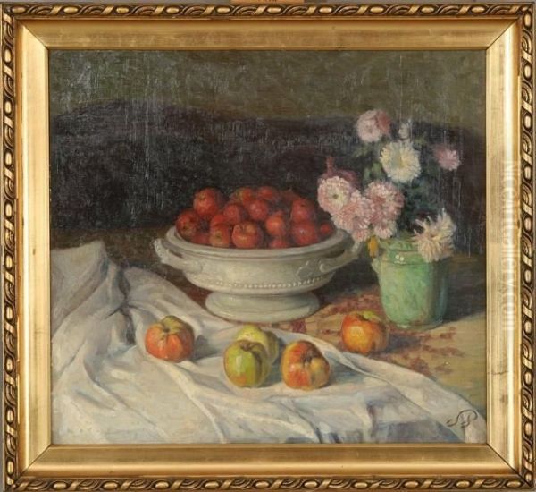 Still Life Oil Painting by Sophus Paulsen