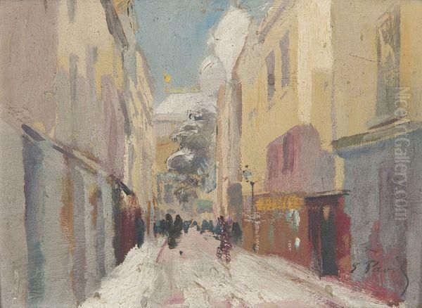 Montmartre Oil Painting by Elie Anatole Pavil