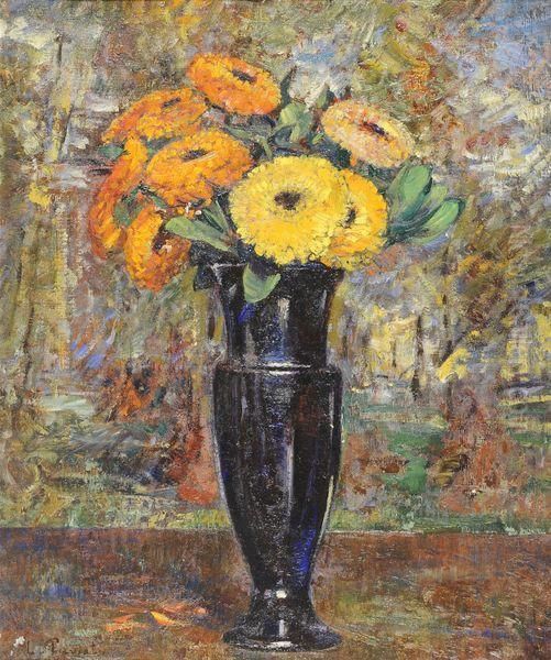 Bouquet De Fleurs Oil Painting by Louis Claude Paviot