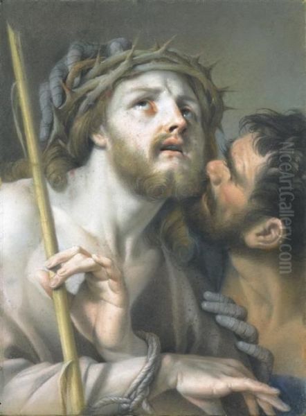 Ecce Homo Oil Painting by Francesco Pavona De Udine