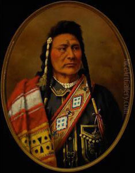 Joseph - Nez Perce Oil Painting by Edgar Samuel Paxson