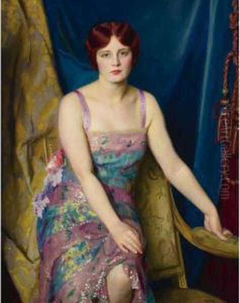 Glitter Oil Painting by William Macgregor Paxton