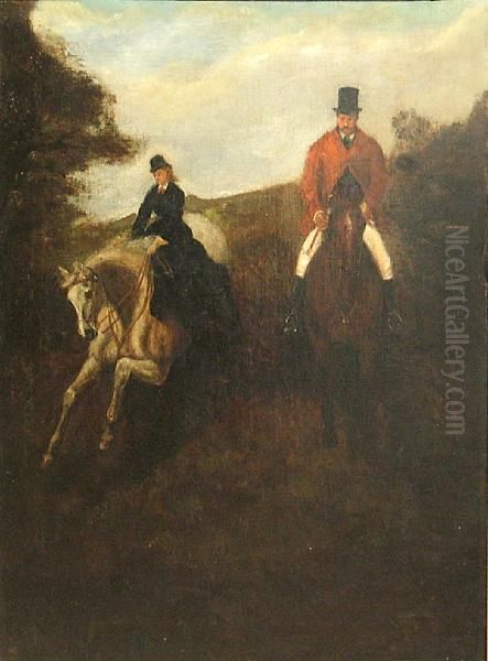 Out For A Ride Oil Painting by E S Payne