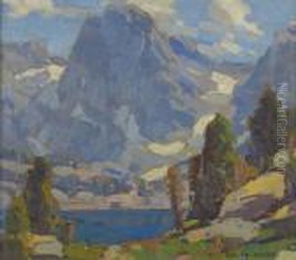 Sierra Peak Oil Painting by Edgar Alwin Payne