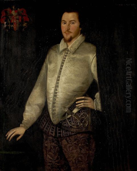 Three-quarter Length Portrait Of The First Viscount Ofkilmorey Oil Painting by Robert Peake