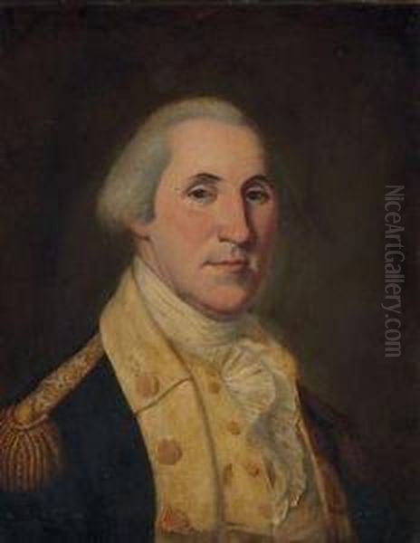 Portrait Of George Washington Oil Painting by Charles Willson Peale