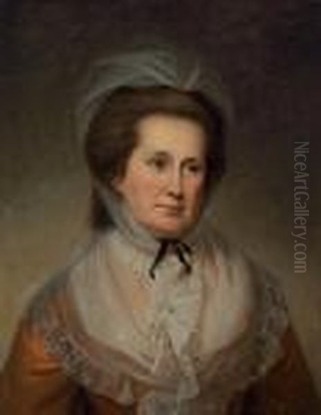 Mrs. Sarah Bordley Oil Painting by Charles Willson Peale