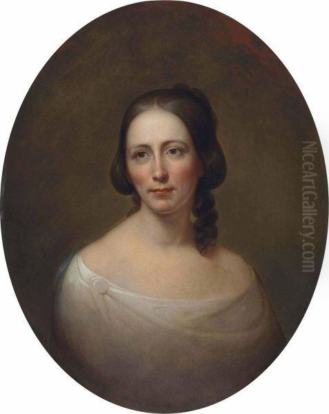 Portrait Of Amelia Priestman Oil Painting by Rembrandt Peale