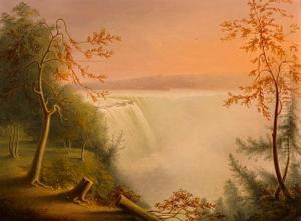 Niagara Falls Oil Painting by Rembrandt Peale