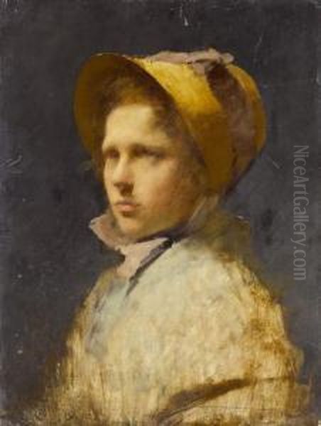 Portrait De Mme Bartlett Oil Painting by Charles Sprague Pearce