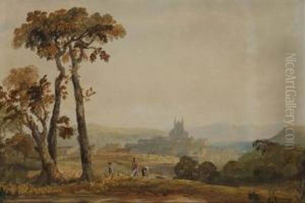 A View Of Waterford Oil Painting by Cornelius Pearson