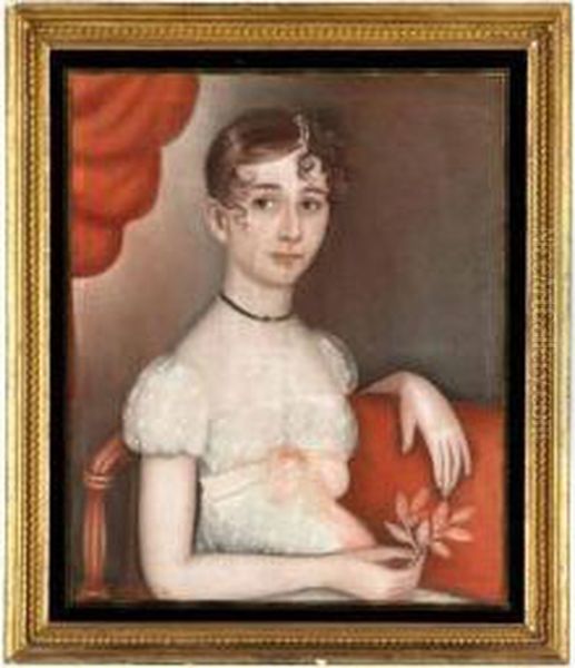 Portrait Of Harriet Wells (1796-1814)
Unsigned, Pastel And Gilt Paper On Paper, Gilt Frame Backed Withnewsprint From Hartford Connecticut, 1812 And Later New Yorknewsprint From The 1860s. Oil Painting by Robert Deacon Peckham