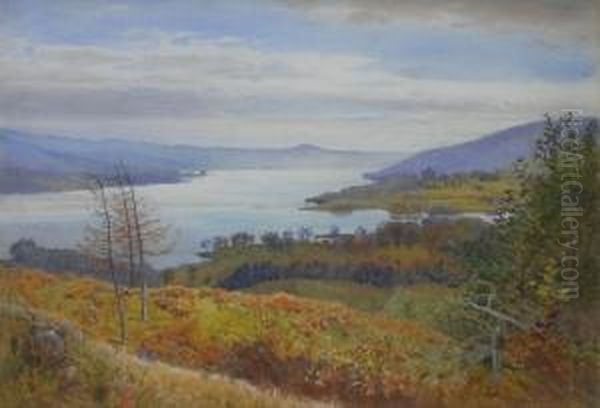 Windemere From Laughrigg Oil Painting by John Pedder