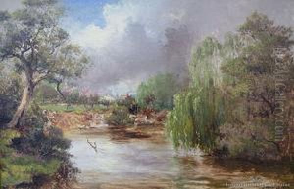 Yarra River, Melbourne Oil Painting by James Peele